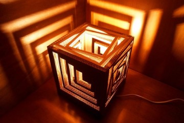 Ấn tượng với chiếc đèn ngủ làm bằng giấy