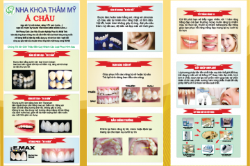 Mẫu thiết kế in tờ rơi nha khoa, phòng khám răng