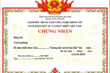 In bằng khen giấy khen tại Hà Nội