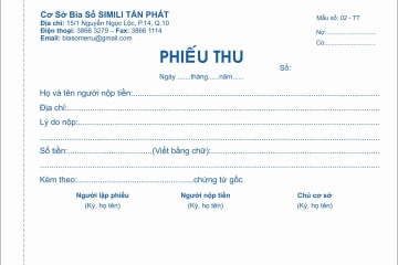 in hóa đơn bán lẻ, phiếu thu chi