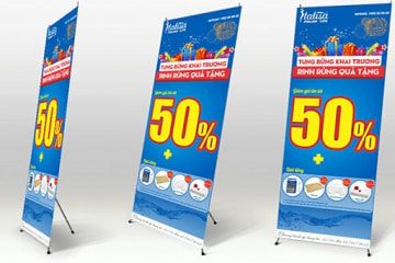 In standee đẹp tại Cầu Giấy
