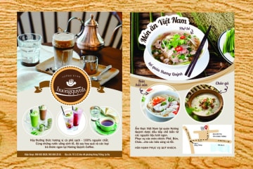 In tờ rơi nhà hàng