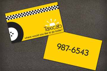in card visit taxi độc đáo