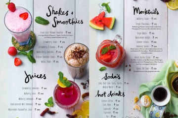 In menu, quảng cáo trà sữa