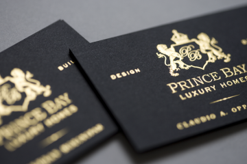 In card visit đen sang trọng đẳng cấp