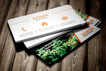 In card visit bất động sản